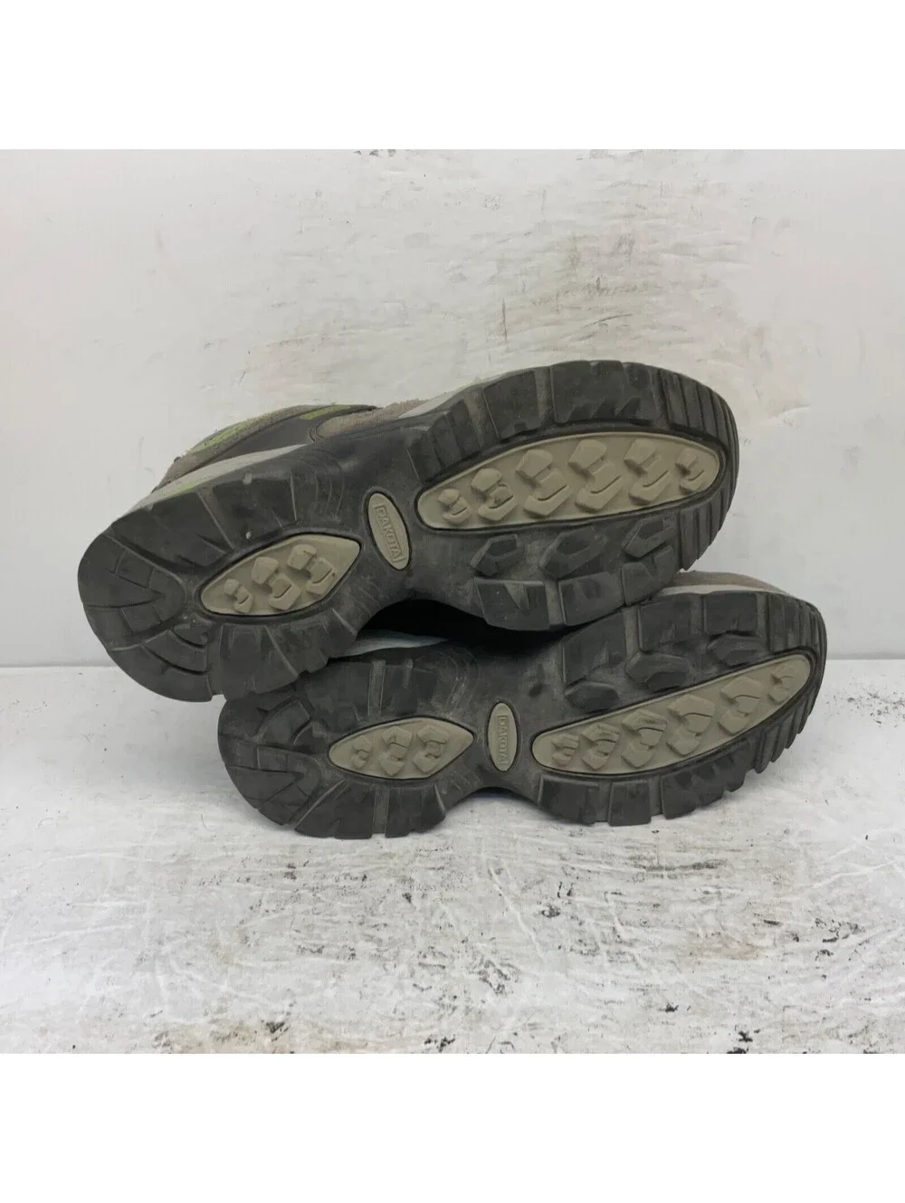 DAKOTA Women's Low-Cut Safety Toe Hiking Work Shoes Grey/Green Size 6.5M
